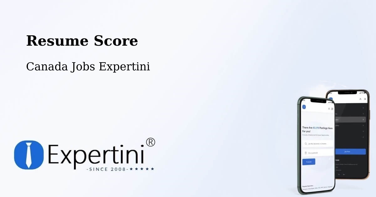 Resume Score & Job Description Match Tool – Acton Vale - Canada Jobs Expertini